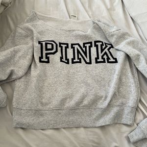 Victoria Secret’s PINK sweatshirt.